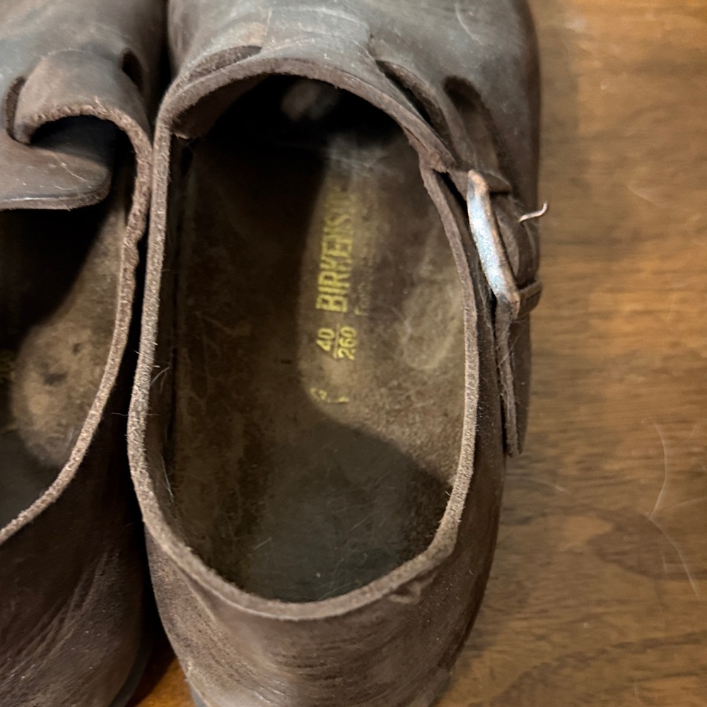 Women’s  Brown Leather Buckle Shoes - Picture 5 of 10